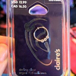 Sterling silver earring from Claire's